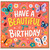 7th Birthday Card, Beautiful Butterfly and Rainbow Floral Greeting Card
