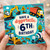 6th Birthday Card, Construction Vehicle Party Card