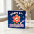 6th Birthday Card, Cute Flower Character Space - Themed Birthday Card