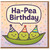 Ha-Pea Birthday Card - Cute Peas in a Pod Pun Design with Party Hats, Fun Confetti - Funny Birthday Card for Friends, Family, Kids or Anyone Who Loves a Good Pun