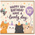 10th Birthday Card, Cute Cats Party Design