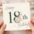 18th Birthday Card, Floral Happy 18th Birthday Card