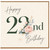 22nd Birthday Card, Happy 29th Birthday Floral Card