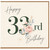 33rd Birthday Card, Elegant Floral Happy Birthday Card