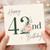 42nd Birthday Card, Elegant Floral Happy 42nd Birthday Card