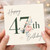47th Birthday Card, Happy Birthday Floral Card