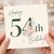 54th Birthday Card, Happy 54th Birthday Floral Card
