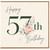 57th Birthday Card, Elegant Floral Happy 57th Birthday Card
