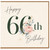 66th Birthday Card, Happy 60th Birthday Floral Card