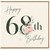 68th Birthday Card, Floral Happy 60th Birthday Card