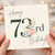 73rd Birthday Card, Elegant Floral Happy 70th Birthday Card