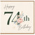74th Birthday Card, Happy 74th Birthday Floral Card