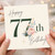 77th Birthday Card, Floral Happy Birthday Card