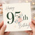 95th Birthday Card, Happy 95th Birthday Floral Card