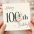 100th Birthday Card, Happy Birthday Floral Design