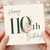 110th Birthday Card, Happy 110th Birthday Floral Card