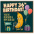 36th Birthday Card, Funny Happy 36th Birthday Card for Him or Her, Ripe Old Age Banana Party Design