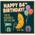 84th Birthday Card, Funny Banana Walker Birthday Card, Humorous Birthday Card