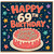 69th Birthday Card, Happy 69th Birthday Cake Design