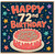72nd Birthday Card, Happy 72nd Birthday Card with Cake Design