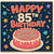 85th Birthday Card, Happy 85th Birthday Card with Cake Design
