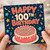 100th Birthday Card, Happy 100th Birthday Card, Birthday Cake Design