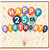 25th Birthday Card, Happy 25th Birthday Balloon Design