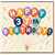 37th Birthday Card, Happy 37th Birthday Balloon Design Card