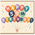 59th Birthday Card, Happy Birthday Balloon Bouquet Design