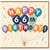 66th Birthday Card, Happy 66th Birthday Balloon Design Card
