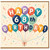 68th Birthday Card, Colourful Balloon Happy 68th Birthday Card