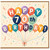 70th Birthday Card, Colourful Balloon Happy 70th Birthday Greeting Card