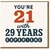 Funny Birthday Card - You're 21 with 29 Years Experience - Retro Typography Humour for Him or Her, Friends, Family, Colleagues