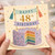 48th Birthday Card, Colourful Celebration Cake Design