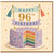 96th Birthday Card, Colourful Celebration Cake Design