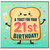 21st Birthday Card, A Toast For Your Birthday, Cute Funny Birthday Card