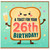 26th Birthday Card, A Toast For Your 26th Birthday Funny Cute Greeting Card
