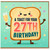 27th Birthday Card, Cute Toast Character Birthday Card
