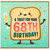 68th Birthday Card, A Toast For Your Birthday Card with Cute Toast Character and Champagne
