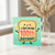 100th Birthday Card, Cute Toast Character Birthday Card with Champagne Glass