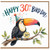30th Birthday Card, Happy 30th Birthday Toucan Party Card