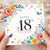18th Birthday Card, Floral Happy 18th Birthday Card