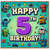 5th Birthday Card, Happy Birthday Robot Card