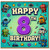 8th Birthday Card, Robot Themed Happy 8th Birthday Card