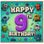 9th Birthday Card, Retro Robot Pixel Design