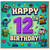 12th Birthday Card, Robot Pixel Art Birthday Card
