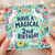 2nd Birthday Card, Cute Unicorn and Rainbow Magical Birthday Card