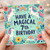 7th Birthday Card, Magical Unicorn Birthday Card