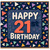 21st Birthday Card, Happy 21st Birthday Card with Colourful Confetti Design