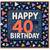 40th Birthday Card, Happy 40th Birthday Confetti Triangle Design
